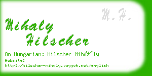 mihaly hilscher business card
